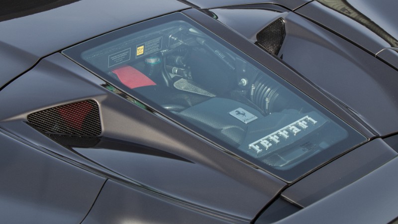 Photo of Capristo Carbon Engine Cover for the Ferrari F8 Tributo/Spider - Image 1